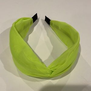 Headband NWOT Neon Green Headband